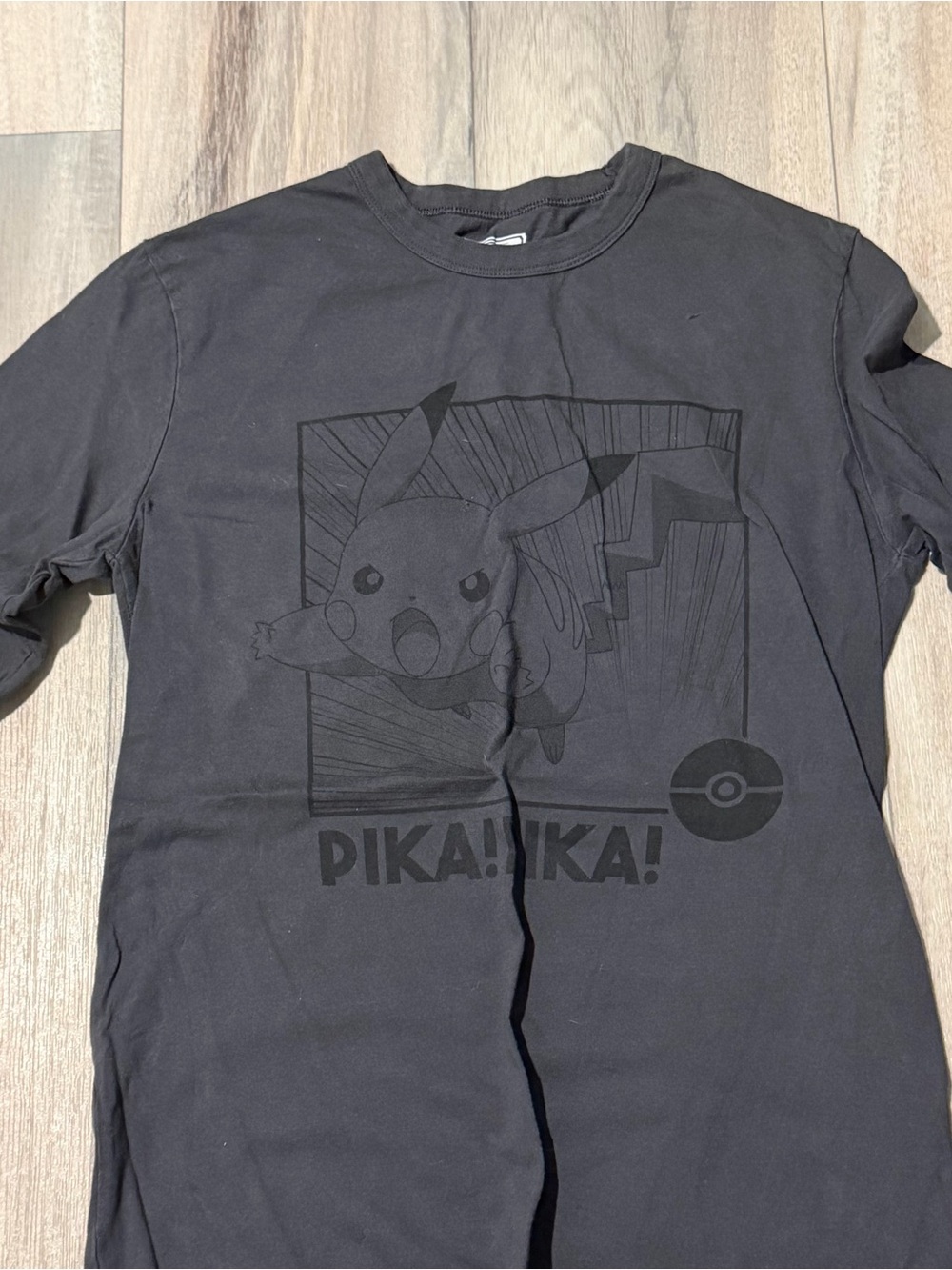 Pokemon Grey and Black Pikachu Longsleeve